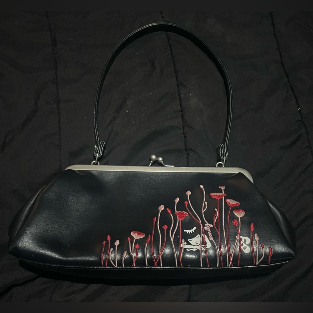 Emily The Strange Black Clutch Bag Purse
